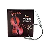 Set completo di corde per violino (G-D-A-E) Set corde di violino per violino con anima in acciaio Ferita in nichel-argento ...