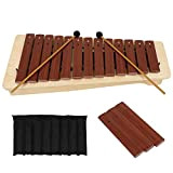 Set Xilofono, Xilofono 13 Note Strumento Musicale Educativo Percussioni in Legno con 2 Mazze 3 Chiavi Ricambio, Glockenspiel Professionale Adulti ...