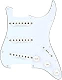 Seymour Duncan 11550-04 - Battipenna a effetto anticato con corde pre-montate, per chitarra Stratocaster, colore: bianco