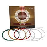 SHESSTILL Corde per Chitarra Classica IRIN C105 Anima in Nylon con Rivestimento colorato in Lega di Rame avvolta