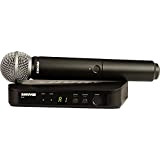SHURE BLX24E/PG58 microfono cardioide palmare wireless per voce con selezione automatica delle frequenze