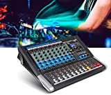 SILVOSWAN Mixer DJ a 8 canali Mixer Audio Professionale for DJ con 24 Effetti DSP USB Bluetooth 48V Alimentazione Phantom ...