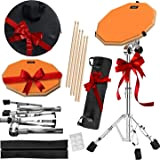 Slint Kit Drum Pad - Drum Pad Set con due superfici diverse - 30cm Double-Sided Silent Drum Pad e 10cm ...