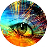 Slipmat Slip Mat Scratch Pad Feltro per qualsiasi 12" LP DJ Vinyl Giradischi Giradischi Grafica personalizzata - Eye Psychedelic
