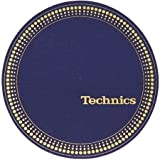 Slipmat Technics strobo blu/oro, confezione doppia