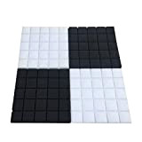 Sound Proof Foam Panels 12pcs 50 * 50 * 5cm High Density Flame Retardant Plus Adhesive Sound-Absorbing Cotton Drum Room ...