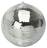 Soundlab G007B - Palla a specchi per luce stroboscopica da discoteca, leggera, diametro: 300 mm, colore: argento