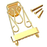 Staffe dezirZJjx, cordiera per chitarra elettrica, 6 corde, ponticello a trapezio in metallo, colore oro