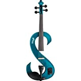 Stagg EVN 4/4 MBL Violino Elettrico Completo 4/4, Blu Metallizzato