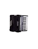 Stella E48N-Fisarmonica, 30 tasti, 48 pezzi, colore: nero