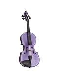Stentor Harlequin 1401CSG - Violino da 3/4, colore: viola chiaro, con archetto e custodia leggera