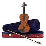 Stentor Student II - Violino da 1/2 di alta qualità, con archetto in legno, custodia leggera, corde con nucleo in ...