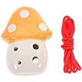 STOBOK Mushroom Ocarina Toy for Beginner Ocarina Mini Ceramic Ocarina Practice 6 Hole Ocarina Wind Instrument Toys for Kids Ocarina ...