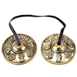 Strumento di percussione di campana di meditazione di campana di yoga di simbolo di Lucky buddista in rilievo fatto a ...