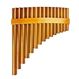 Strumento musical flauto di bambù naturale Strumento musicale Pan Flauto Strumento di vento Panpipes Flauta Handmade Panflute (Color : Right)