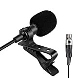 Sujeetec Microfono lavalier Microfono a bavero Compatibile con AKG Samson Trasmettitore Wireless - Unidirezionale Condensatore Microfono - Spina Mini XLR ...