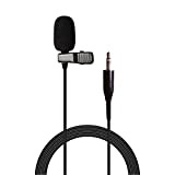 Sujeetec Microfono lavalier Microfono a bavero per PC telecamera Amplificatore vocale Trasmettitore Wireless, Ideale per lezioni, podcast - 3,5mm Unidirezionale ...