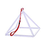 Suono di guarigione in quarzo piramide 20,3 cm (20 cm) – Crystal campana tibetana (Suede stick libera inclusa)