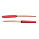 SUPVOX 1 paio di bacchette maibachi taiko bacchette in legno per accessori per strumenti musicali 35x2 cm (rosso)
