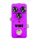 SUPVOX Electric Guitar Effect Pedal Vibe Mini Analog Rotary Speaker Guitarra Effect Device True Bypass Guitar Accessories (Purple)