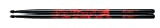 TAMA 7A-F-BR Bacchette da tamburo Red Rhythmic Fire (ø 13 mm x 390 mm), colore: Nero