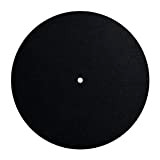Tappetino per Disco Nero in Feltro da 25,4 cm per Giradischi Fonografici in Vinile 3 mm Antistatico