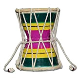 Tappeto Rosso Elegante Multicolor Strumento Musicale Legno Damroo Damaru Damru Kirtan Bhajan Damaru Percussioni
