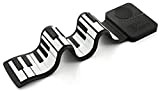 Tastiera arrotolabile Roll up 37 tasti in silicone per uso scolastico, speaker incorporato USB, a batterie per principianti e bambini, ...