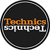 Technics Slipmat Duplex 6: Specchio bianco/arancione su nero