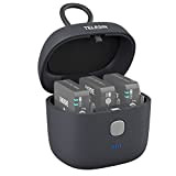 TELESIN Custodia di ricarica wireless compatibile per microfoni Rode Wireless GO 2 & Rode Microfoni Wireless GO I Allin Box ...
