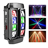 Teste mobili DJ beam LED,RGBW DMX512 Control 8x10w Mini Doppio-fila Ragno Lampada di Scena Master Spot Luci a LED Effetto ...