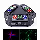 Teste mobili LED 60W RGB luci discoteca Moving Head DMX512 Spider Spot Mini Modalità di Auto Suono Console luci dj ...