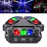 Teste Mobili LED,Spider Spot Mini LED 9x3W Lampada RGB Light DMX controllo Effetto DJ Luce per Discoteca Club Bar-Party Band