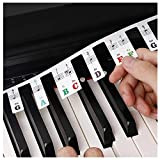 Tgpoli Removable Piano Keyboard Note Labels, Piano Keyboard Stickers for 88 Key Keyboards, Music Electronic Piano Keyboard Note Stickers, Piano ...
