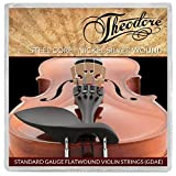 Theodore STA7-VLN Set di corde per violino - corde SOL, RE, LA e MI - Anima in acciaio, avvolgimento piatto ...