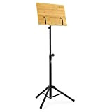 Theodore T-OMS-2 Leggio per spartiti musicali in bambù - Leggio per orchestra con tavola in legno, supporto per spartiti in ...