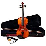 Theodore VLN16-1-4 Student Violin Setup, Top in Abete Massello per Principianti, taglia 1/4