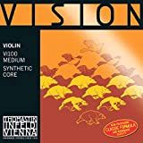 Thomastik Corda per violino 4/4 Vision - corda Re nucleo sintetico, rivest. pure-argento, media