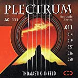Thomastik corda Sol .016 bronzo, flatwound avvolgimento seta AC016 per Chitarra Acustica Plectrum Acoustic Series set AC110, AC210