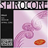 Thomastik Corde per Cello Spirocore nucleo spirale Set 4/4 media rivestimento cromo
