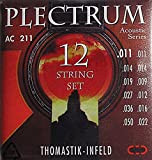 Thomastik Corde per chitarra acustica Plectrum Acoustic Series set AC211 Light 12 corde nickel free