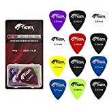 TIGER GAC65-12 plettri per chitarra in gel 12 penne per chitarra in gel 4 pizza per ciascun spessore 0,58 mm, ...