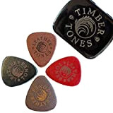 Timber Tones Picks - LEATHER TONES MT4 Mixed Tin of 4 (assorted)