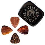 Timber Tones TTAGT4 - Plettri per chitarra acustica, 4 pezzi, in contenitore di latta