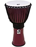 Toca To809282 Tf2Dj-12R Djembe Freestyle II 12" Dark Red Synth. Head Rope Tuned