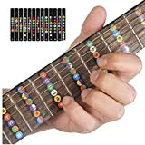 TOSSPER 1pc Guitar Scale Sticker Collo Dingerboard Fretboard Nota Decalcomanie, Guitar Fretboard Fret Sticker Decalcomanie