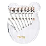 TREELF Kalimba - 17 tasti con orsetto marimba in acrilico, con pollice e tastiera trasparente, ideale come regalo per bambini, ...