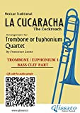 Trombone/Euphonium 1 part of "La Cucaracha" for Quartet: The Cockroach (Trombone/Euphonium Quartet - La Cucaracha) (English Edition)