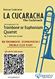 Trombone/Euphonium 2 t.c. part of "La Cucaracha" for Quartet: The Cockroach (Trombone/Euphonium Quartet - La Cucaracha Book 6) (English Edition)