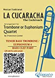Trombone/Euphonium 4 part of "La Cucaracha" for Quartet: The Cockroach (Trombone/Euphonium Quartet - La Cucaracha) (English Edition)
